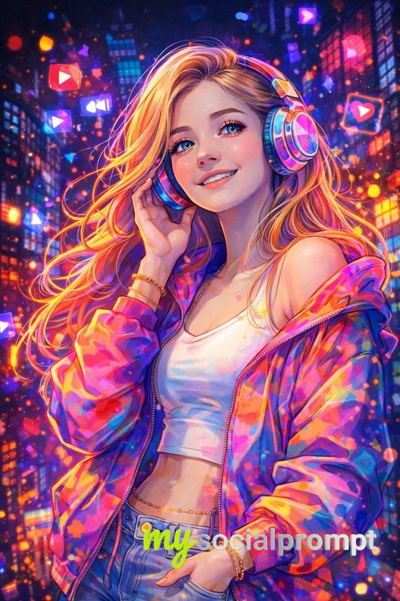 nanobanana prompt: Soft Pastel Watercolor Portrait of Dreamy Blonde Woman 2