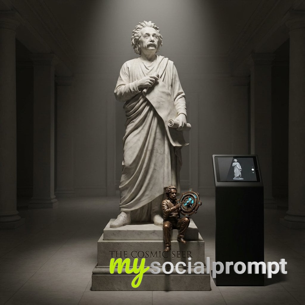 nanobanana prompt: Marble Statue of Famous Person as Fantasy RPG Class - AI Prompt Image 2