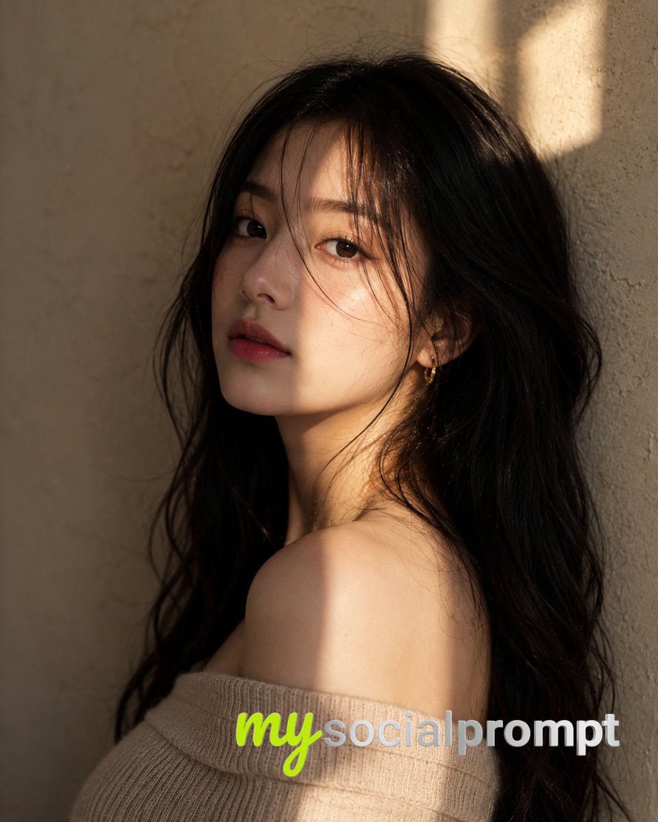 Golden-Hour Editorial Portraits: Global Beauty in Natural Light AI image prompt